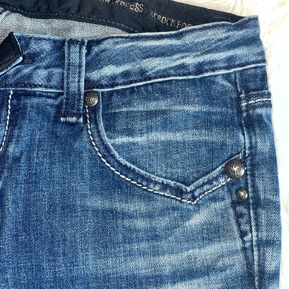 Re-rock for Express size 4 regular boot cut jeans - Picture 13 of 17